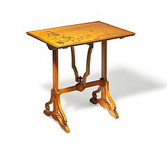 Emile Galle - Jugendstil Tisch mit scharnierter Tischplatte, 79317-6, Van Ham Kunstauktionen
