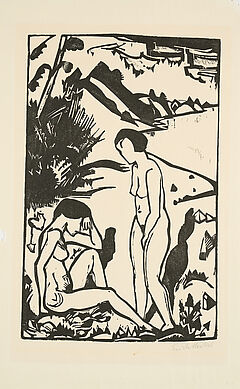 Erich Heckel - Am Strand Idyll, 80374-200, Van Ham Kunstauktionen