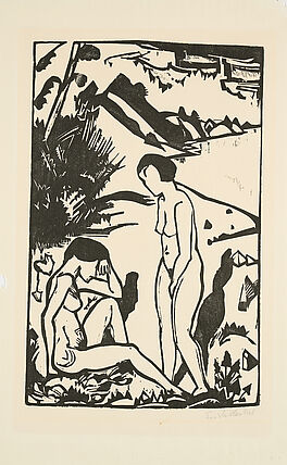 Erich Heckel - Am Strand Idyll, 80374-200, Van Ham Kunstauktionen