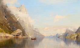 Georg Anton Rasmussen - Sonnentag im Fjord, 73130-1, Van Ham Kunstauktionen