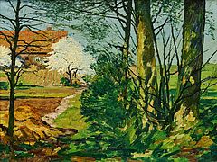 Max Clarenbach - Kirschbluete in Wittlaer, 82084-9, Van Ham Kunstauktionen