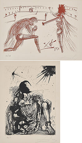 Salvador Dali - El padre perdonado Segismundo encadenado Aus La vida es sueno, 70239-22, Van Ham Kunstauktionen