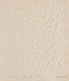 Guenther Uecker - Diagonale Struktur, 65289-1, Van Ham Kunstauktionen