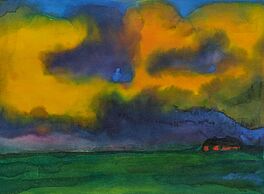 Emil Nolde - Marschlandschaft mit Bauernhof und Abendhimmel, 82155-1, Van Ham Kunstauktionen