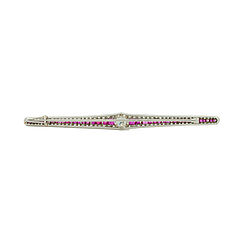 Gemstone-Diamond-Bar Brooch, 82147-4, Van Ham Kunstauktionen