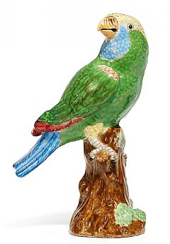Meissen - Kleiner Papagei auf Baumstumpf, 58051-77, Van Ham Kunstauktionen