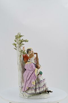 Meissen - SCHAEFERGRUPPE AM BAUM, 73219-19, Van Ham Kunstauktionen