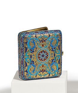 Moskau - Zigarettenetui mit Vogeldekor in farbigem Email, 80693-21, Van Ham Kunstauktionen