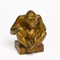 Richard Scheibe - Sitzender Orang-Utan, 80374-482, Van Ham Kunstauktionen