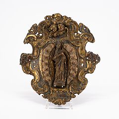 Wohl Deutschland - Ovale Rocaillekartusche mit Marienfigur, 77614-7, Van Ham Kunstauktionen
