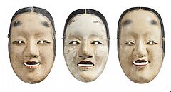 Drei Masken zur Darstellung junger Frauen, 61279-3, Van Ham Kunstauktionen