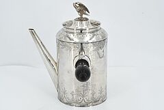 Frankreich - Grosse Kaffeekanne mit Adlerzier und seitlichem Griff, 70447-15, Van Ham Kunstauktionen