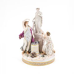 Meissen - Grosse Gruppe Opfer der Treue, 77877-1, Van Ham Kunstauktionen