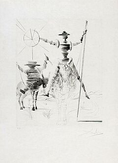 Salvador Dali - Don Quichotte et Sancho Panca, 56992-10, Van Ham Kunstauktionen