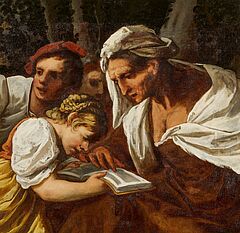 Pietro della Vecchia - Lehrerin mit Schuelern, 81596-1, Van Ham Kunstauktionen