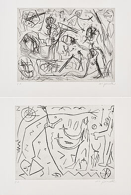 AR Penck - Konvolut von 2 Radierungen, 73288-104, Van Ham Kunstauktionen