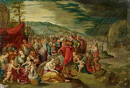 Hieronymus III Francken - Die Israeliten mit dem Sarg Josefs nach dem Zug durch das Rote Meer, 65131-1, Van Ham Kunstauktionen