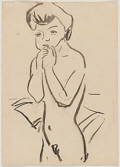 Ernst Ludwig Kirchner - Stehender weiblicher Akt, 80905-1, Van Ham Kunstauktionen