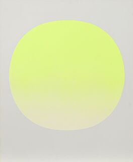 Rupprecht Geiger - Farbform gelbgelber Kreis auf grau, 63816-14, Van Ham Kunstauktionen