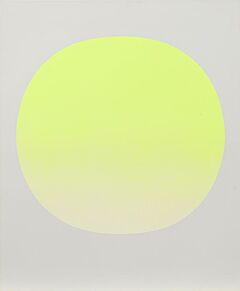 Rupprecht Geiger - Farbform gelbgelber Kreis auf grau, 63816-14, Van Ham Kunstauktionen