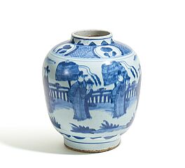 Fruehe bauchige Vase im chinesischen Stil, 61706-2, Van Ham Kunstauktionen