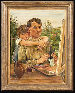 Georg Siebert - Selbstportraet mit Klaus, 68416-28, Van Ham Kunstauktionen