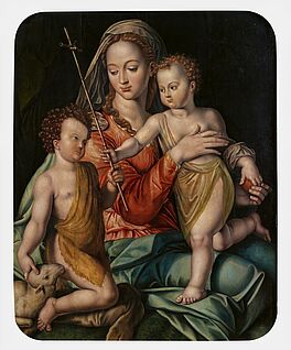 Flaemischer Meister - Madonna mit Kind und Johannesknaben, 66784-1, Van Ham Kunstauktionen