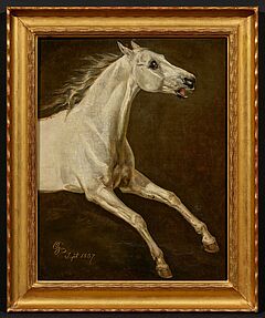 Otto Grashof - Studie eines galoppierenden Schimmels, 77362-13, Van Ham Kunstauktionen