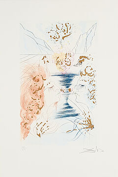 Salvador Dali - Der Kuss Aus Das Hohe Lied des Salomon, 67230-4, Van Ham Kunstauktionen