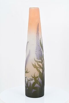 Emile Galle - Vase mit Schmetterlingsflieder, 68007-63, Van Ham Kunstauktionen
