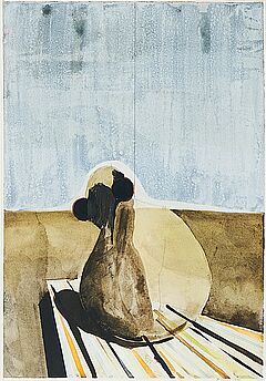 Benedikt Hipp - Gekritztes Geschiebe und Stab auf Land ab, 300001-1787, Van Ham Kunstauktionen