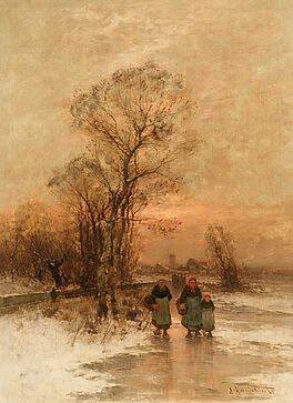 Johann Jungblut - Winterabend, 82169-13, Van Ham Kunstauktionen