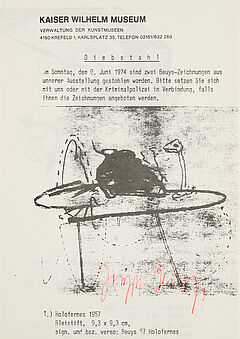 Joseph Beuys - Diebstahl, 81305-18, Van Ham Kunstauktionen