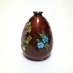 Limoges Camille Faure - Kleine Vase mit Blumenbouquets, 73308-8, Van Ham Kunstauktionen
