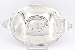 Maison Odiot - Ovale Anbietschale mit Lorbeer und Muschelornament, 69591-16, Van Ham Kunstauktionen