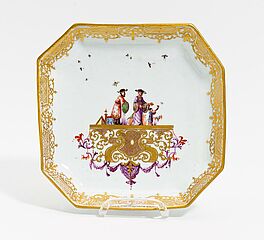 Meissen - Oktogonale Schale mit Chinoiserien, 65115-3, Van Ham Kunstauktionen