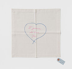 Tracey Emin - I promise to love you - Napkin, 81523-1, Van Ham Kunstauktionen