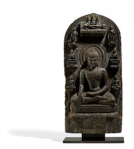 Stele mit den Acht Grossen Taten des Buddha, 66964-2, Van Ham Kunstauktionen