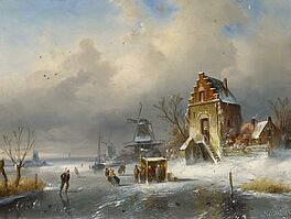 Charles Leickert - Wintertag auf dem Eis, 57565-1, Van Ham Kunstauktionen