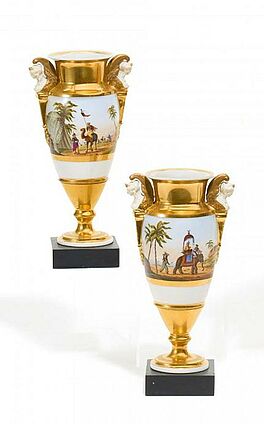 Paar Vasen mit arabischen Szenen, 55042-13, Van Ham Kunstauktionen