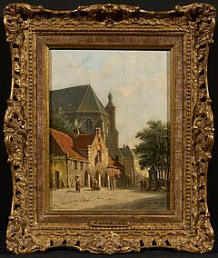 Adrianus Eversen - Hollaendisches Staedtchen im Sommer, 75365-9, Van Ham Kunstauktionen