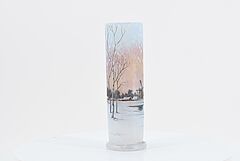 Daum Freres - Kleine Vase mit Winterlandschaft, 73988-3, Van Ham Kunstauktionen