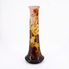 Emile Galle - Grosse Vase Feuilles de Vigne et Raisins, 80976-4, Van Ham Kunstauktionen