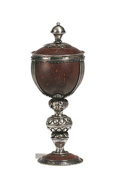 Deutschland - Kokosnuss Deckelpokal, 80540-5, Van Ham Kunstauktionen