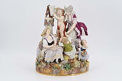 Meissen - Gruppe Die Liebesschule, 70233-33, Van Ham Kunstauktionen