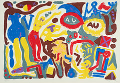AR Penck - Ohne Titel Au Au, 81077-5, Van Ham Kunstauktionen