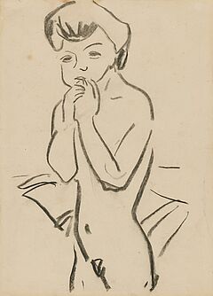 Ernst Ludwig Kirchner - Stehender weiblicher Akt, 80905-1, Van Ham Kunstauktionen