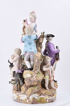 Meissen - Grosse Gruppe Laendliches Fest, 75378-1, Van Ham Kunstauktionen