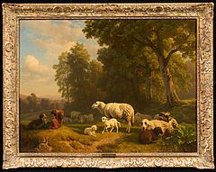 Robert Eberle - Huetejunge mit seiner Herde, 75953-6, Van Ham Kunstauktionen