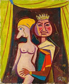 Karl Hofer - Koenig mit Maedchen, 36526-67, Van Ham Kunstauktionen